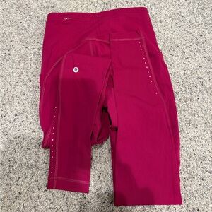 Lululemon Athletica Magenta Leggings